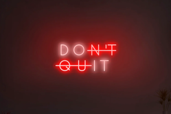 Neon LED užrašas "DON'T QUIT" - Image 5