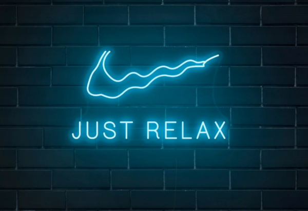 Neon LED ženklas "Just Relax"